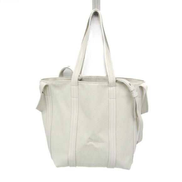 BALENCIAGA White Leather Shoulder Bag - Picture 9 of 11